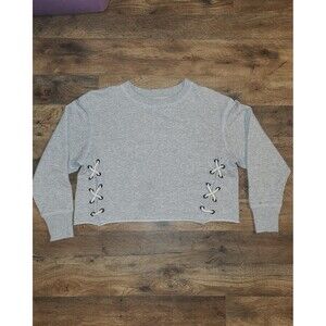 Aerie cropped gray sweatshirt XS